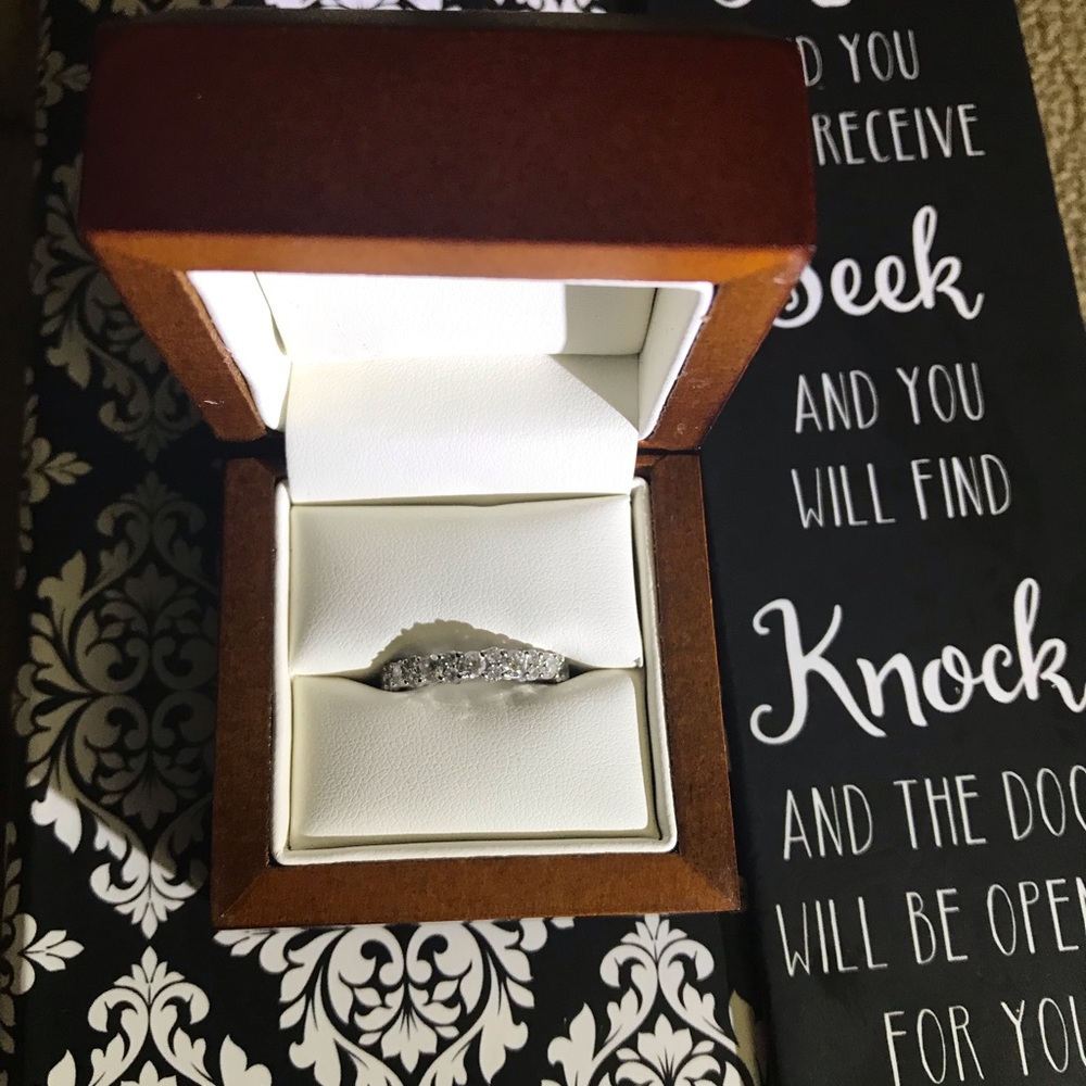 White gold wedding band